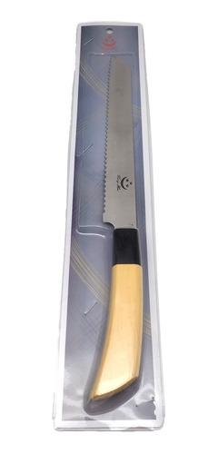Cuchillo Serrucho Para Pan 34 Cm Mango Madera Xing Hui
