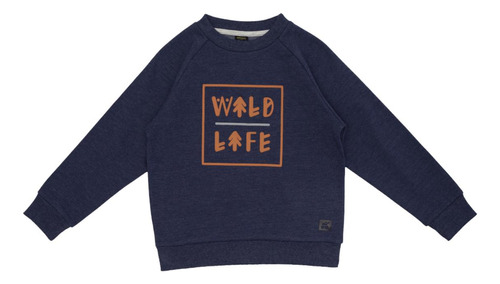 Polerón De Niño Denim Wild Life Pillin