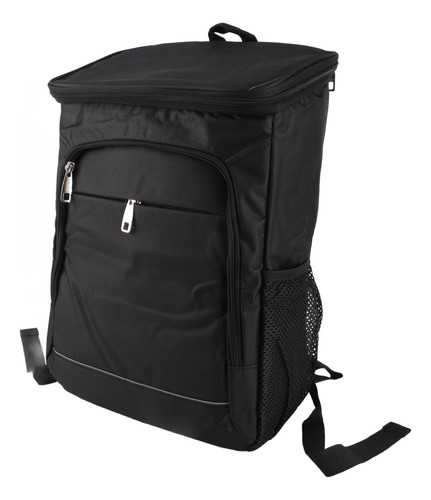 Mochila Térmica Negra Oxford De Gran Capacidad A Prueba De F