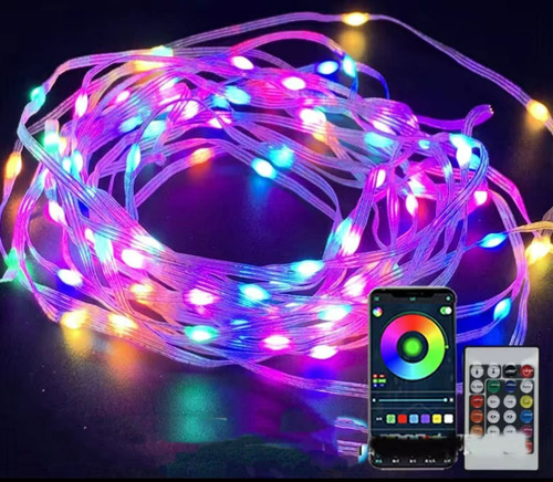 Luces Led Usb Para Navidad Rgb De 24 Teclas Con Control