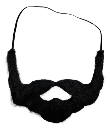 Bigote De Rendimiento De Maquillaje De Barba Corta Negro