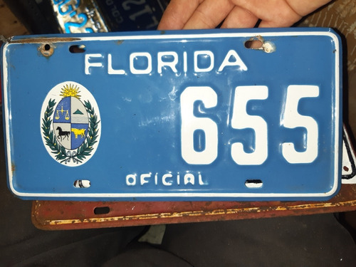 Matricula Esmaltada Oficial Florida Conf 655