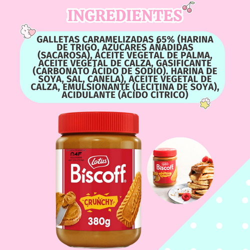 Crema Untable Lotus Biscoff Galleta Caramelizad Crunchy 380g