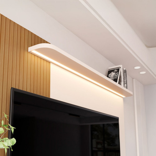 Prateleira Com Led 32828 Off White - Jb Bechara Cor Branco