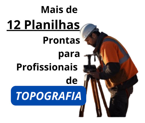 Planilhas Prontas Excel Topografia Profissional Estudante