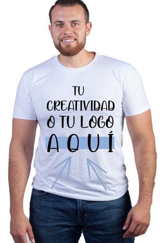 Imagen 1 de 1 de Playera Personalizada Caballero En Vinil