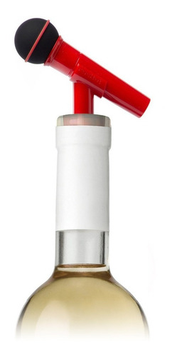 Imagen 3 de 5 de Tapón Para Botellas De Vino Forma De Micrófono (2 Piezas)