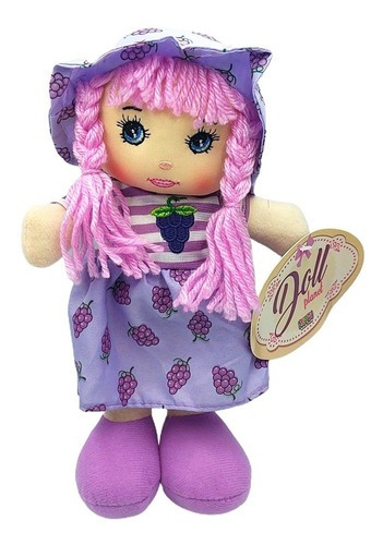 Muñeca Pepona Tela Mini 23 Cm Colores Surtidos Juguete Niñas