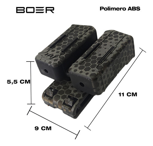 Imagen 4 de 10 de Funda Pistolera Nivel2 Bersa Protx Porta Cargador Doble Univ