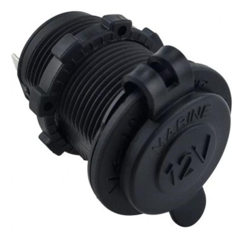 Ficha Encendedor Macho/hembra 12v Red. Pvc Negro