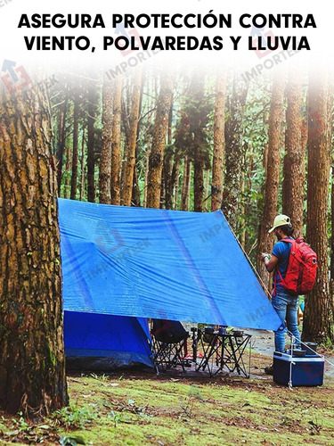 Lona Carpa Polietileno 350x450cm Reforzada Impermeable