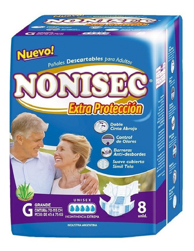 Oferta Nonisec Extra Proteccion G X40 Pañales Elastizados