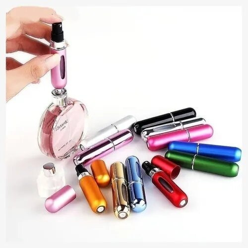 Imagen 2 de 9 de 5 Mini Perfumeros Portátil Recargable 5ml Atomizador Colores