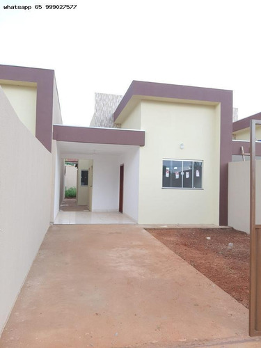Imagem 1 de 14 de Casa Para Venda Em Várzea Grande, Jardim Eldorado, 2 Dormitórios, 1 Banheiro, 2 Vagas - 740_1-1727437