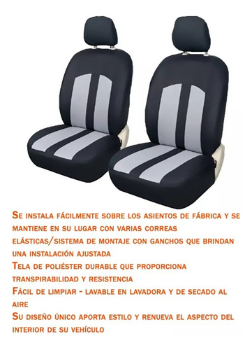 Cubreasientos Tela Deluxor Hilux Doble Cab 2018