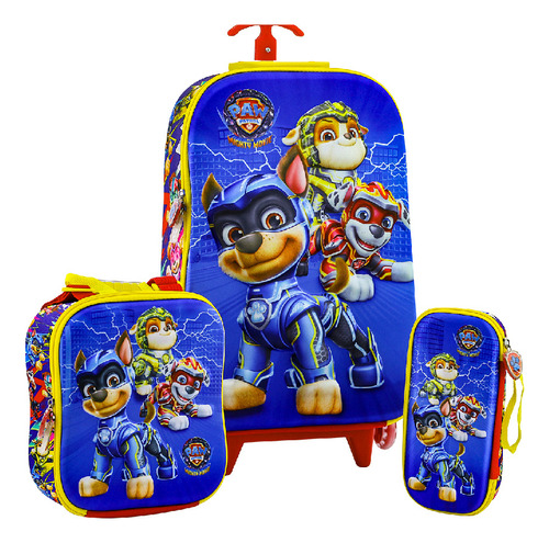 Scool Ranger Set Maleta Eva 3d Full Paw Patrol H