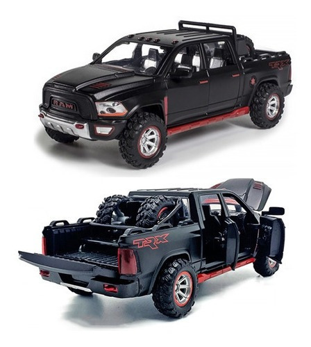 Los Coches De Metal En Miniatura Dodge Ram Trx De 1:32 Abren