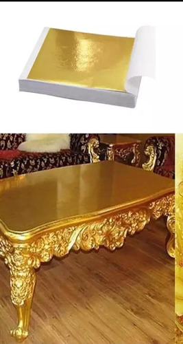Imagem 4 de 7 de 100 Folhas Ouro Para Restauração, Douramento Ou Artesanato