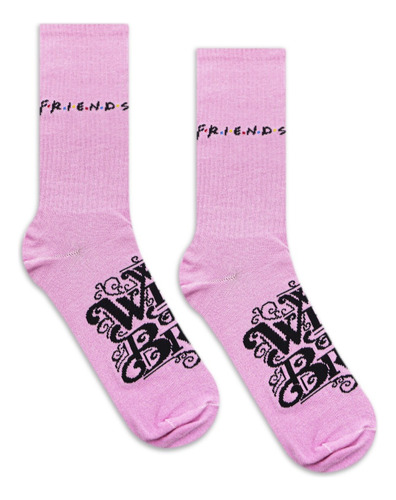 Calcetin Friends - We Were On A Break! Oficial - Noma Rosa Chicle Lisa M