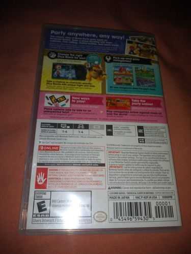 Imagen 3 de 3 de Nintendo Switch Videojuego Super Mario Party Físico Original