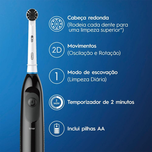 Cepillo de dientes eléctrico Oral-b Charcoal 1 unidad