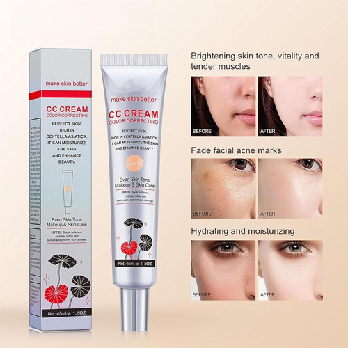 Cc Cream Con Centella Asiática, Cc Cream Correctora De