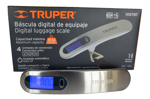 Balanza Para Maleta De 50 Kg Digital Portatil Equipaje Viaje