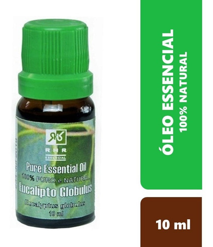 Oleo Essencial De Eucalipto Globulus 100% Puro 10 Ml - Rhr