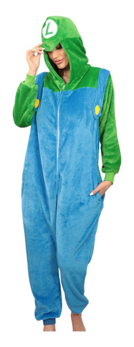 Hermosa Pijama Mameluco Adulto Kigurumi  Mario Luigi Bros