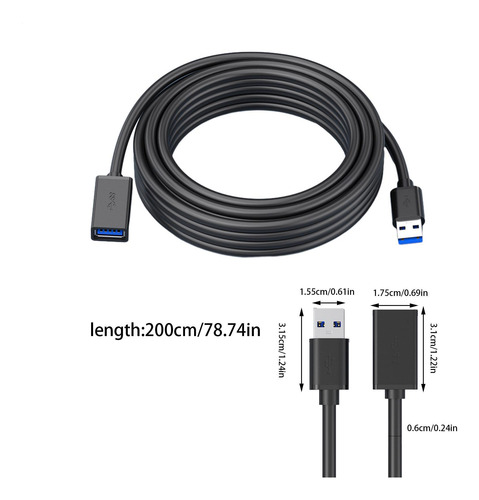 Cable Usb Macho A Hembra Cable De Transferencia Usb Extensor