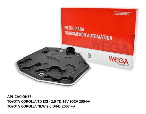 Filtro Caja Automatica Toyota Corolla 2.0 Td / 2.0 D4-d