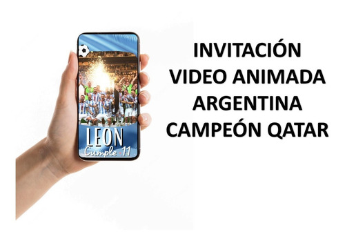 Invitacion Argentina Afa Campeon Mundial Video Digital