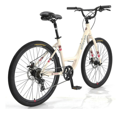 Bicicleta Urbana Alumínio New Breezy 7v Shimano - Elleven Cor Creme Tamanho Do Quadro 17