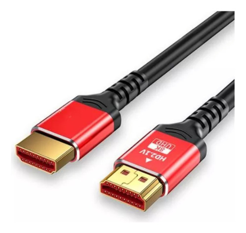 Cable Hdmi 5 Metros 8k 2.1v Enchapado En Oro 