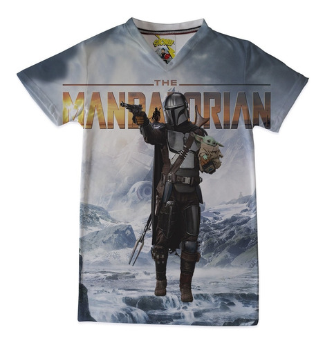 Camiseta Para Niño Diseño De Mandalorian