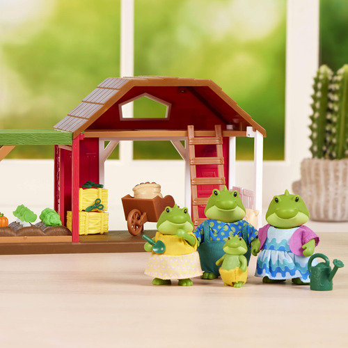 Juego De 4 Figuras De Cocodrilo Posables Y Libro De Cuentos