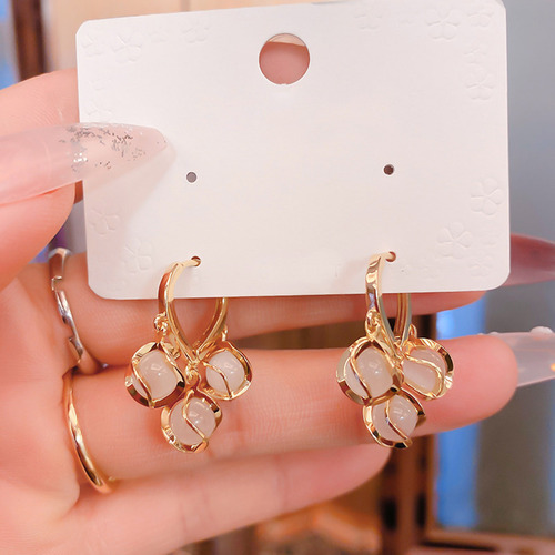 Pendientes De Borla Brillante Con Forma De Ojo De Pino Brill