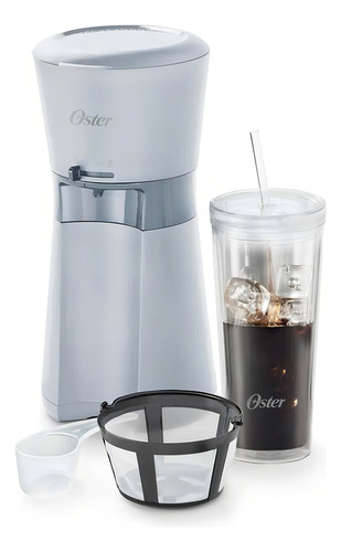 Cafetera Oster Para Café Helado Con Vaso Gris