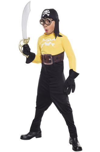 Disfraz Para Niño Minion Pirata Talla M Halloween
