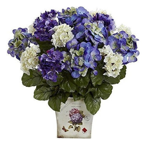 Hortensia Casi Natural De 1378 Pb Con Maceta, Diseno Floral,