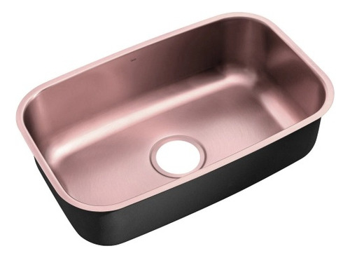 Cuba De Cozinha Inox Retangular 59x37 Cm (miura Rosé Fosca)