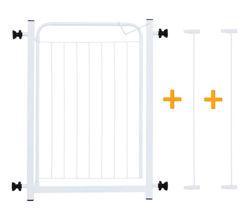 Portão Pet Grade De Porta Proteção Criança Segurança 79/84