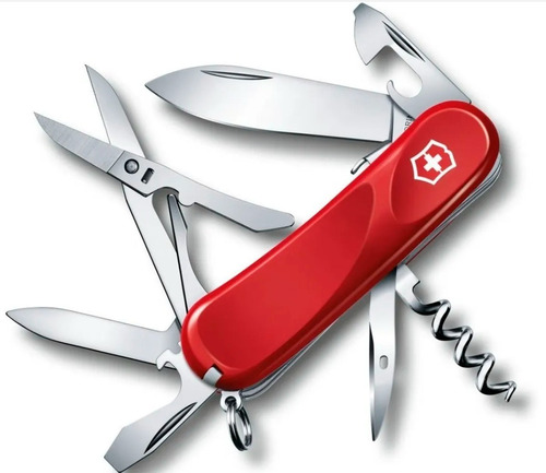 Cortapluma Multifuncion Victorinox Evolution S14 14u 76g Color Rojo