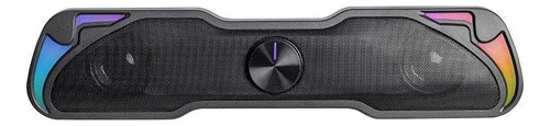 Caixa De Som Soundbar Tgt Panzer 6w Rms Rainbow Preto