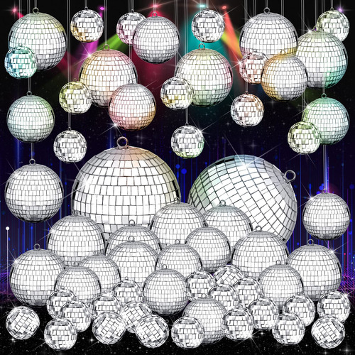 100 Bolas De Discoteca Con Espejo, Decoraciones De Diferente