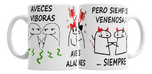 Tazas De Flork Aveces Viboras Alacranes Siempre Venenosas