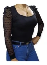 Comprar Blusas Cuello Bandeja,manga Velo Pepas,juvenil,moderna