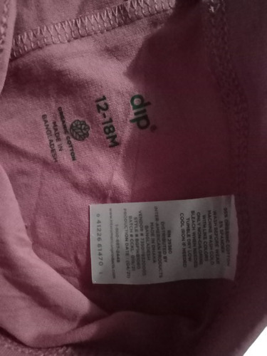 Pantalón De Bebé Niña, Leggins Pants Talla 12 A 18 Meses