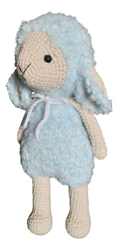 Oveja Tejida - Muñeco Apego - Amigurumi - Varios Colores Celeste