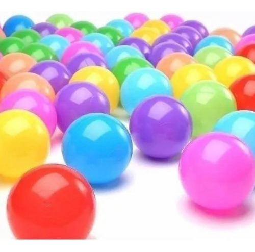 Pack 25 Pelotas Plásticas Para Piscina Colores Surtidos